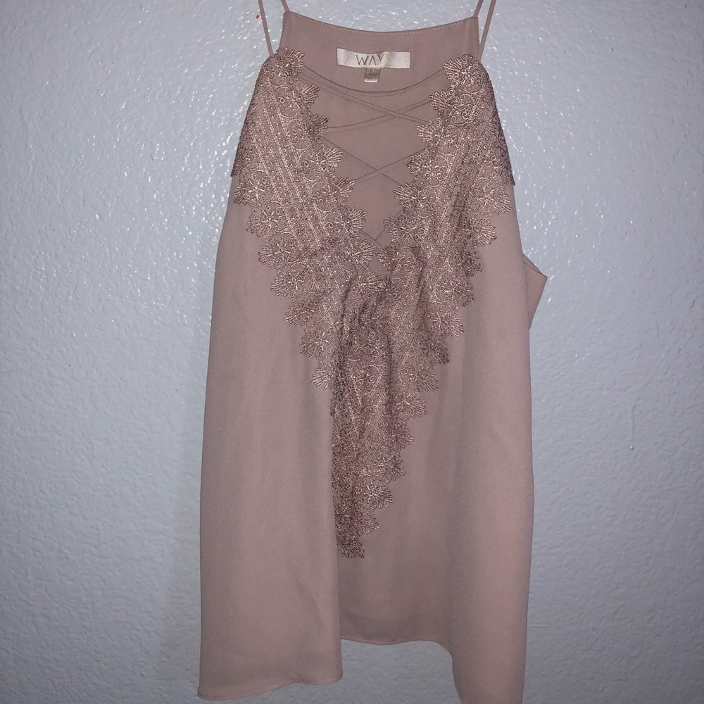 NWOT WAYF Lace Blouse